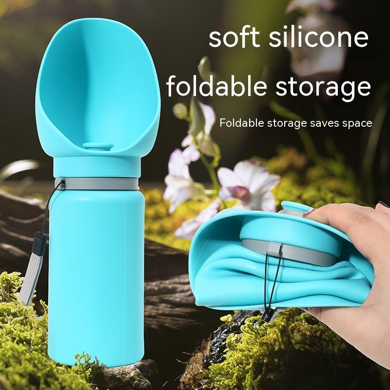 Foldable Silicone Pet Water Bottle