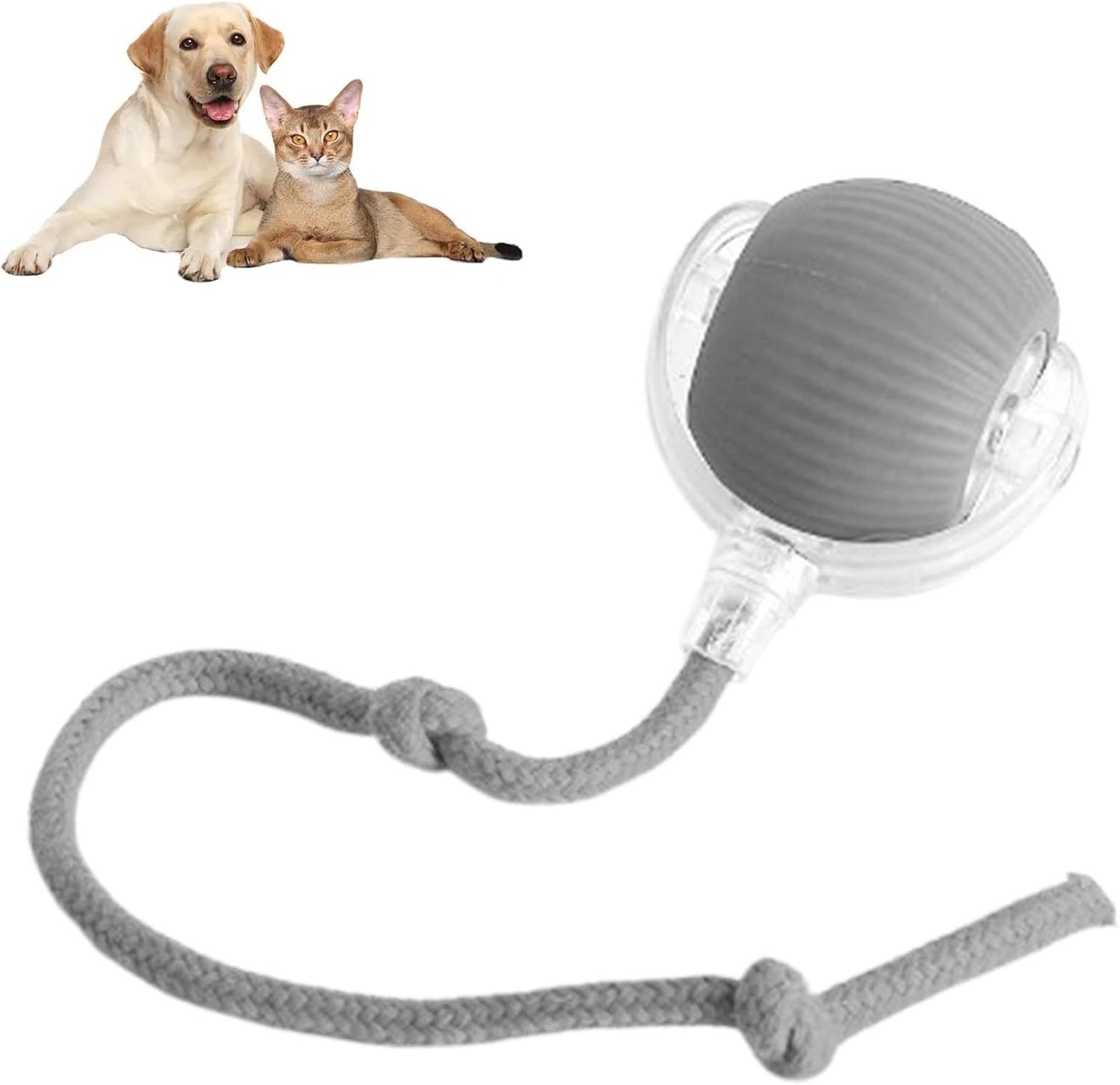Interactive Pet Chew Tug Toy – Durable Rope Ball for Dogs & Cats