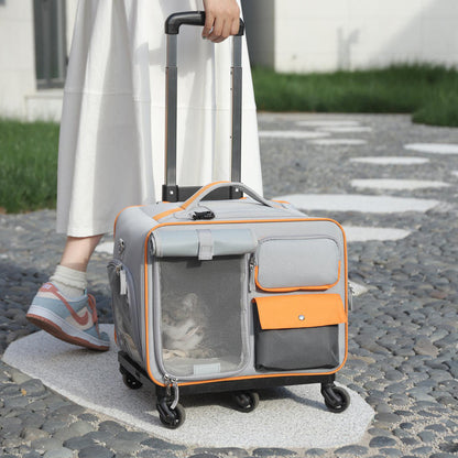 Cat Travel Trolley Backpack – Stylish & Stress-Free Adventures!