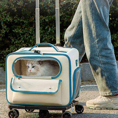 Cat Travel Trolley Backpack – Stylish & Stress-Free Adventures!