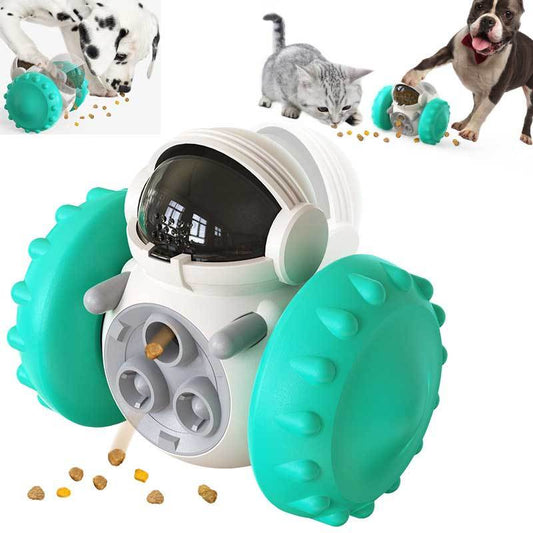 Interactive Dog & Cat Food Dispenser – Play & Eat in One! Buy one,