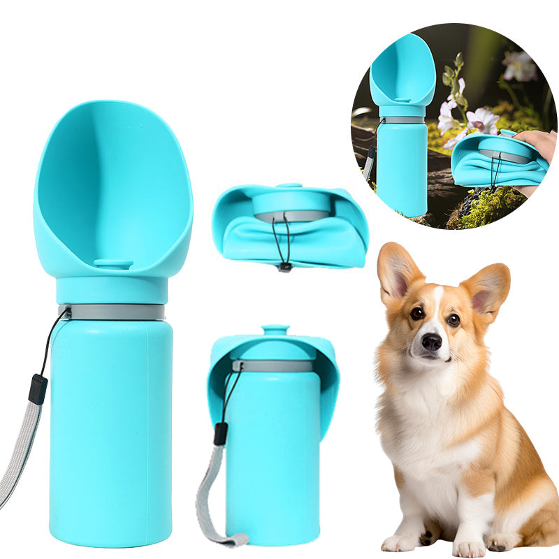Foldable Silicone Pet Water Bottle